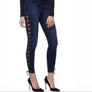Good American Lace Up Jeans